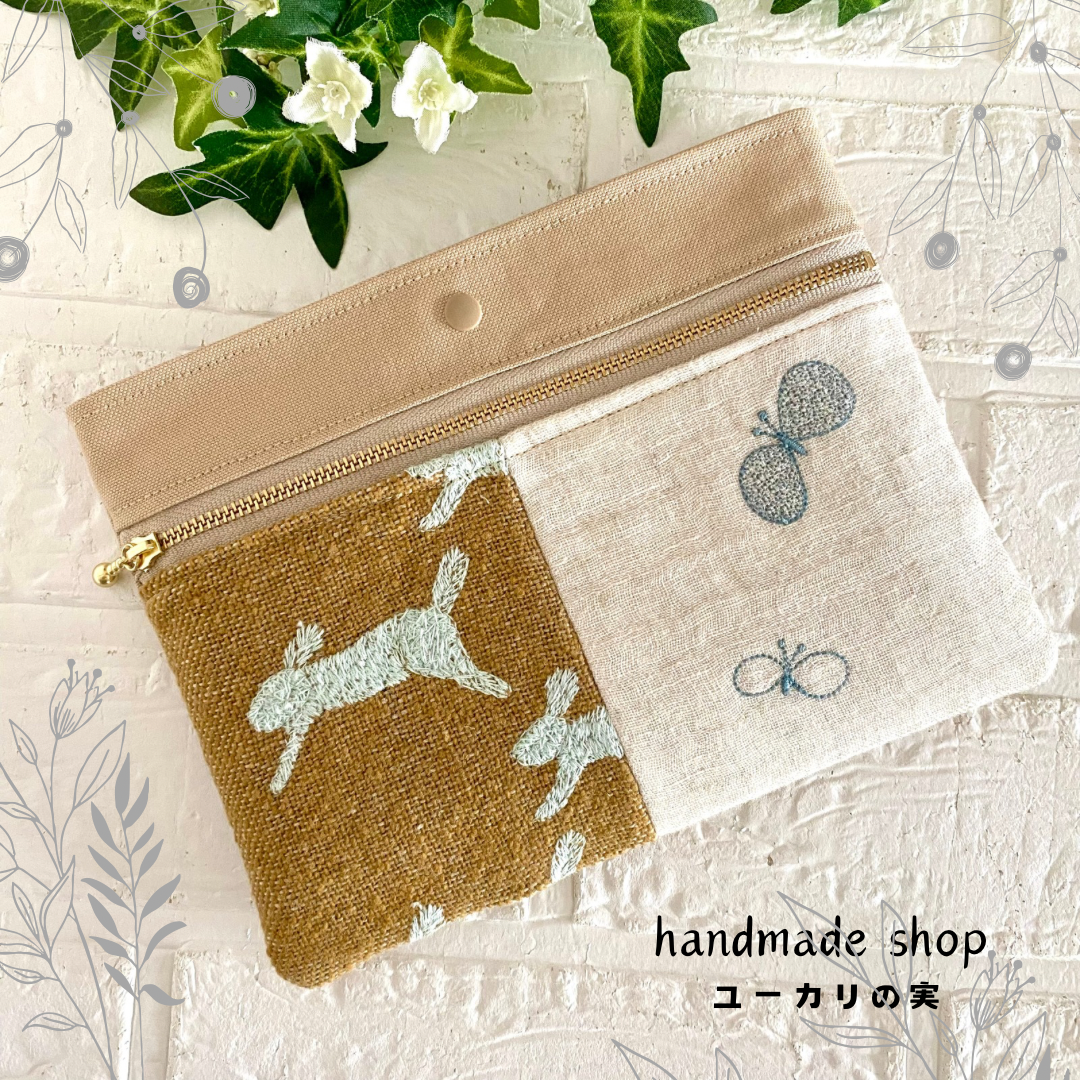 ミナペルホネン　通帳ポーチ　 minaperhonen