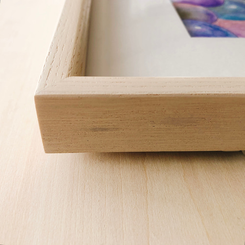 ✡️特選【原画一点物】イラストアート（額付） 版画 鈴木英人 「此処より永遠に」 シリアルナンバー入り フレーム付き