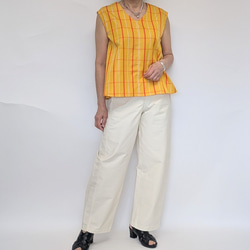 着物リメイク 憧れの 白大島紬 前開きワンピース 羽織りもの  