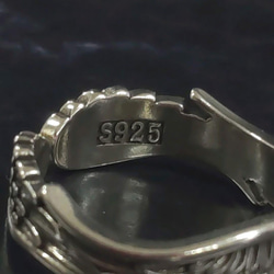 特別価格　silver925 刻印　メキシカンリング　２点セット　メンズ　指輪　フリーサイズ　羽　ワシ　silver　銀 8枚目の画像