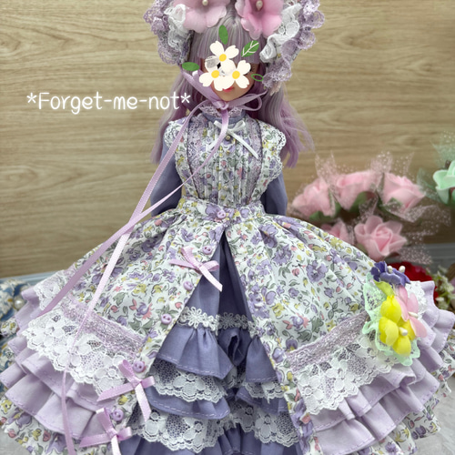 an❤ラベンダーリボンミニドレス❤ バッグリボンAラインドレス(ラベンダー)CL1-436LVD-M | パーティドレス