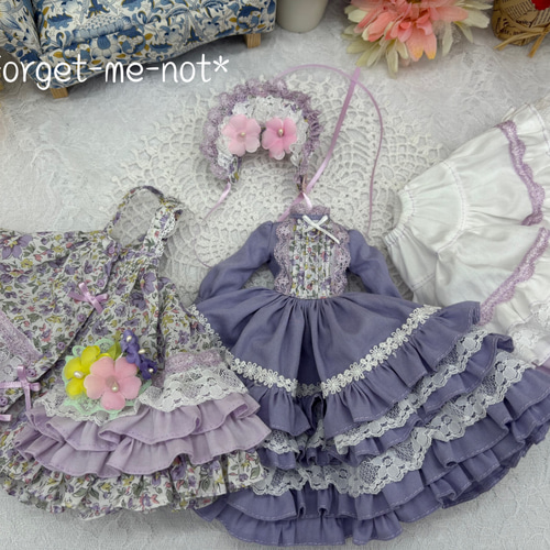 ki様 ドール用 ラベンダー ドレスとヘッドドレス✖️2 ドロワーズ 40～50cm】単品商品,インナー,ドロワーズ | | 【単品】40cm～60cm