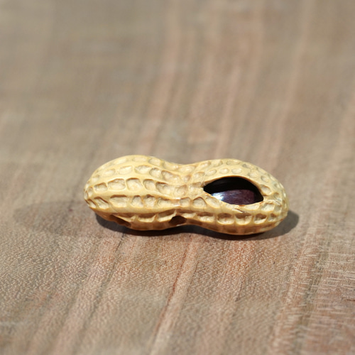 木彫刻 根付「落花生」黄楊 木彫り ラッカセイ ピーナッツ