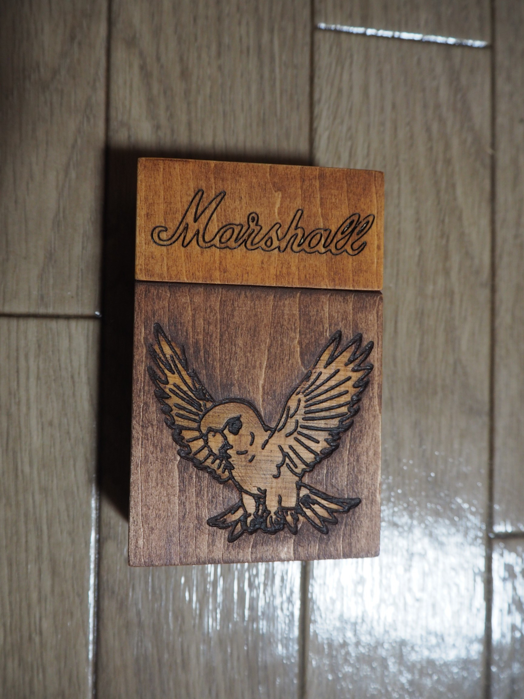 タバコケース　レーザー彫刻