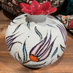 トルコハンドメイド磁器ザクロ置物