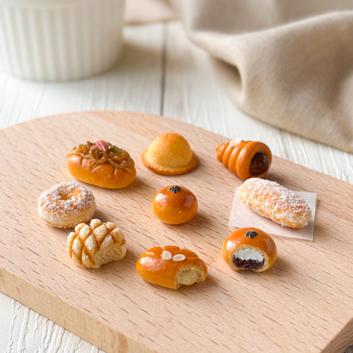 ミニチュア レトロパン 8個セット（あんぱん1個プレゼント）懐かしさ