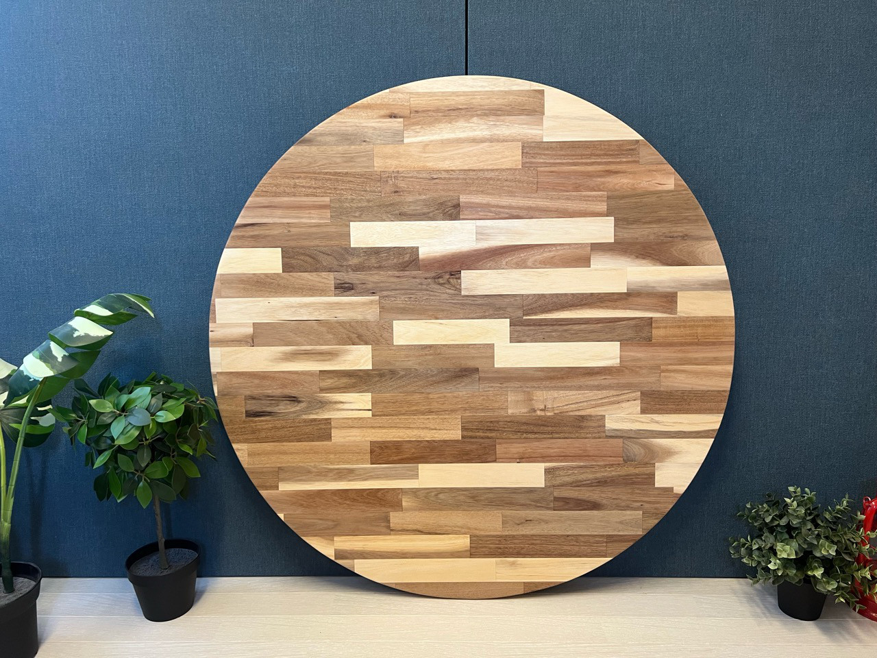 【送料無料】 ローテーブル 丸形 90cm アカシア 折りたたみ脚 改