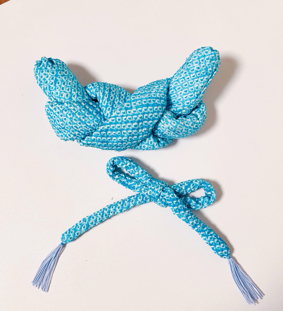 日本髪（鹿の子・ちんころセット）水色 和装小物（帯・半襟） T☆room