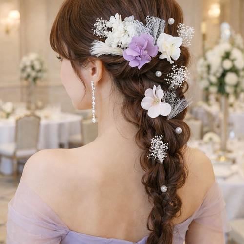 2点セット【ピンク】ベロアリボン ➕ オーガンジーリボン / 卒業式