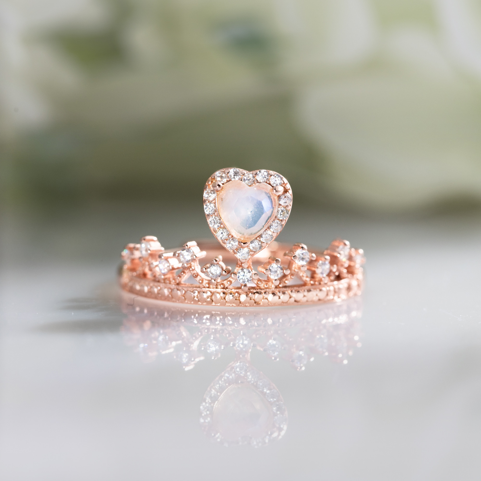 ムーンストーン クラウン silver925 リング ss210