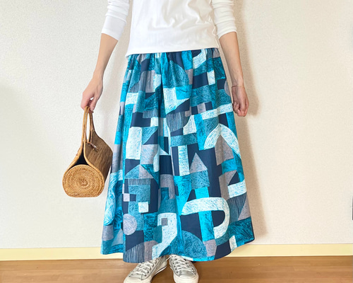 DIYマキシスカート How to make a wrap-style skirt / handmade adult clothes