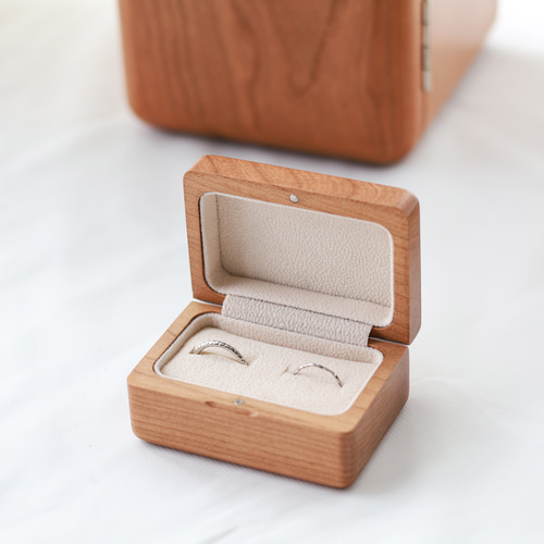名入れ可】木製リングケース｜結婚指輪・プロポーズに｜ウォールナット