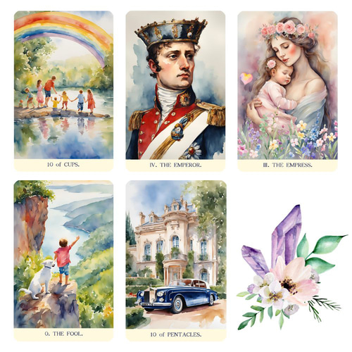 送料無料】タロットカード Grace Tarot（グレース・タロット）水彩画