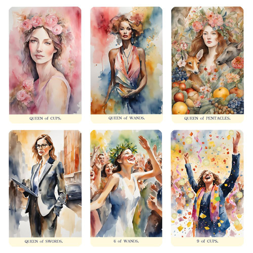 タロットカード Grace Tarot（グレース・タロット）水彩画アート