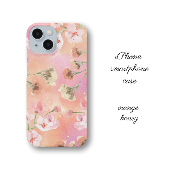 familiar iPhoneケース (13/14) 花柄 iPhone14シリーズ対応 花柄 flower おしゃれスマホケース