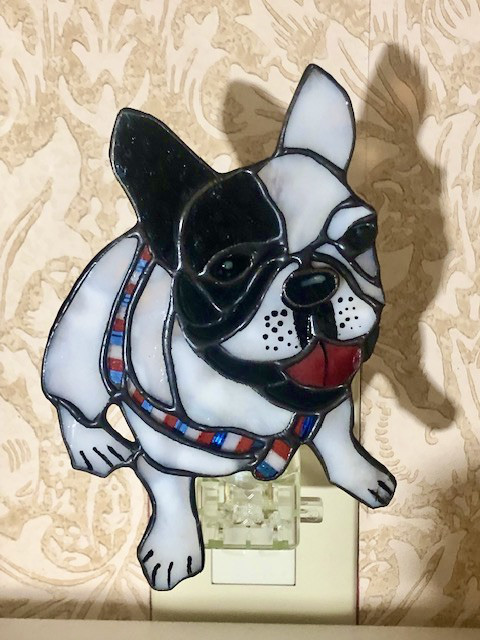 リードが可愛いフレンチブルのナイトライト