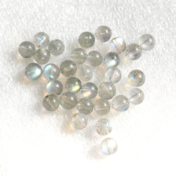 レインボー ラブラドライト 約5.5mm(6粒) 天然石 サルサパリラ レインボー ラブラドライト 約5.5mm(6粒) 天然石 サルサパリラ