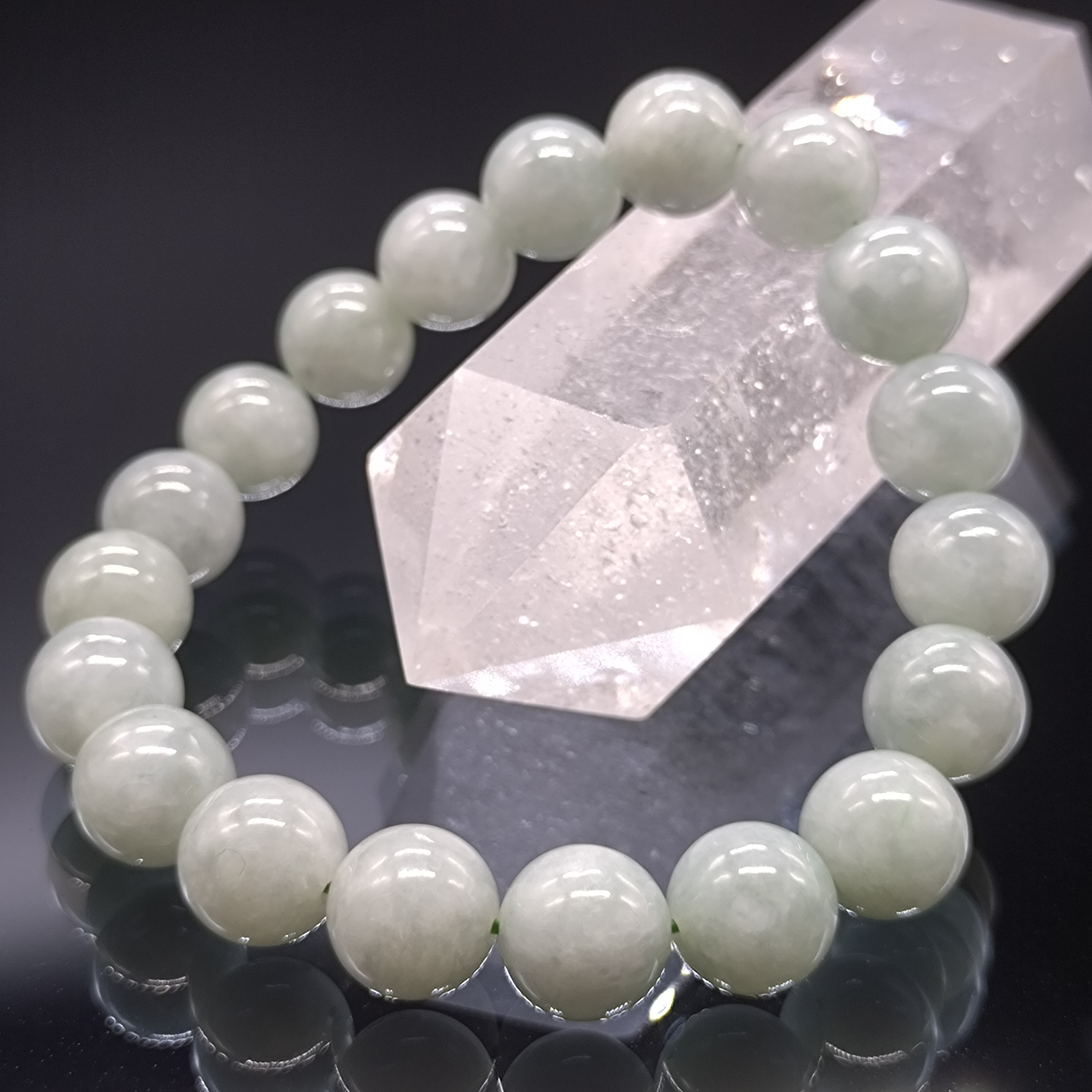 翡翠(ヒスイ)・10mm・【5A・高品質】ブレスレット