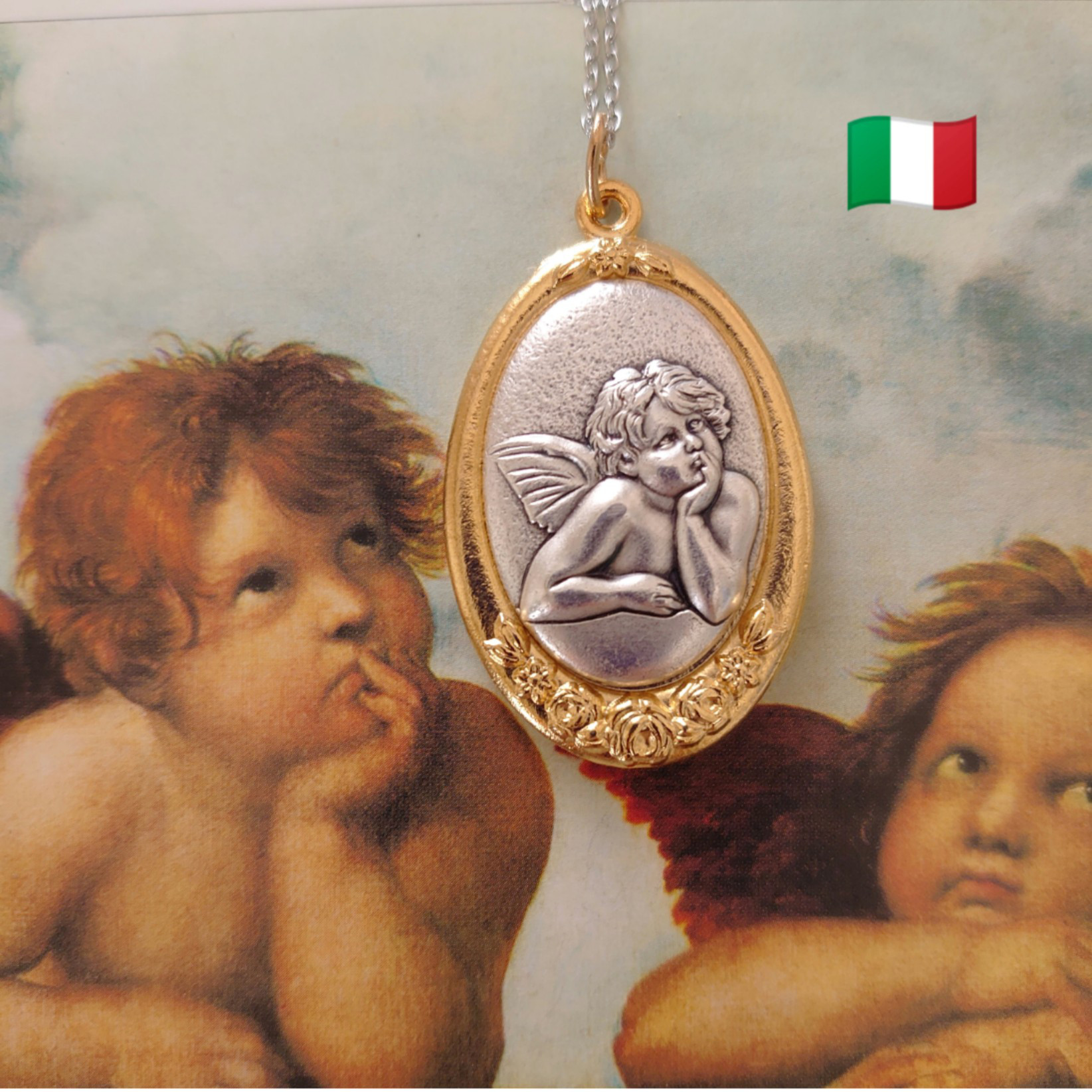 要問い合せ♥️愛らしい天使♥️イタリア製　天使　エンジェル　ゴールド　額　金運