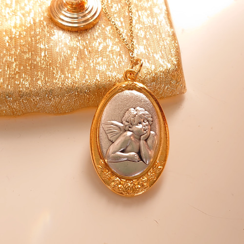 ラファエロの天使　メダイ　ゴールド　　アンクレット　ネックレス ラファエロの天使 メダイ ゴールド アンクレット ネックレス