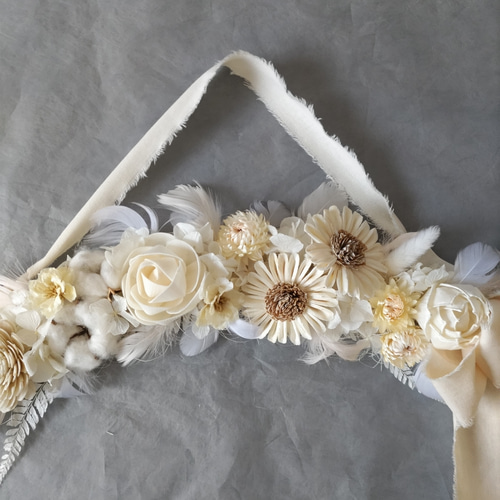 ドライフラワー スワッグ・アーチStyle ニューボーン バースデーフォト