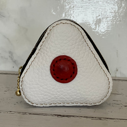 ニコニコのり 小物入れ ポーチ 非売品 本革】おにぎりポーチ ポーチ corgimama 通販 19218440｜Creema(クリーマ)