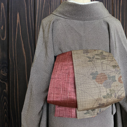 *絹お着物リメイク　パッチワーク*18　大人の兵児帯　半幅帯　長尺　ハンドメイド 絹お着物リメイク パッチワーク*20 大人の兵児帯 半幅帯 長尺