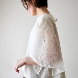 LACE SLEEVE ネックリボンブラウス black 18枚目の画像