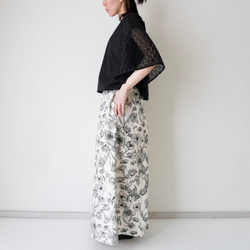 LACE SLEEVE ネックリボンブラウス black 14枚目の画像