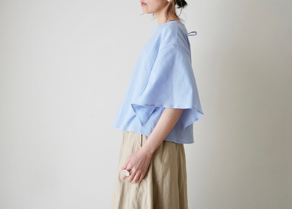 LACE SLEEVE ネックリボンブラウス black 17枚目の画像