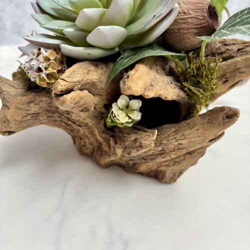 流木グリーン 男前インテリア 玄関を格上げするインテリア フェイク