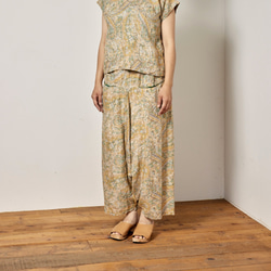 bighug リネンペイズリー サルエルパンツ bighug リネンペイズリー サルエルパンツ ロングパンツ holy