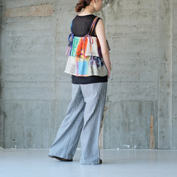 【素材の旅2025】彩りを重ねる♪カラフルパッチワークキャミベスト（25s-06）パターンA 9枚目の画像