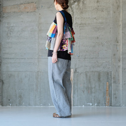 【素材の旅2025】彩りを重ねる♪カラフルパッチワークキャミベスト（25s-06）パターンA 7枚目の画像