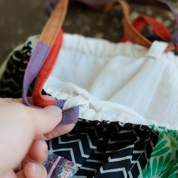 【素材の旅2025】彩りを重ねる♪カラフルパッチワークキャミベスト（25s-06）パターンA 20枚目の画像