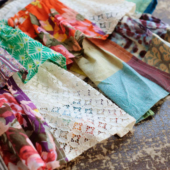 【素材の旅2025】彩りを重ねる♪カラフルパッチワークキャミベスト（25s-06）パターンA 18枚目の画像