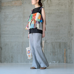 【素材の旅2025】彩りを重ねる♪カラフルパッチワークキャミベスト（25s-06）パターンA 5枚目の画像