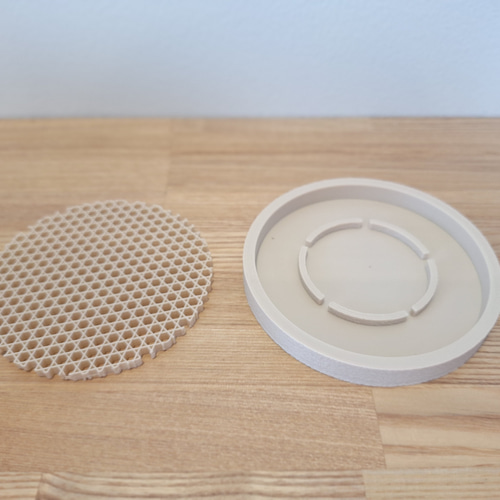 3Dプリンター鉢 2個セット 2号 ジャイロイド 北欧 モダン 多肉植物