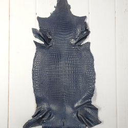 ワニ革　クロコ　藍染　<キャンペーン限定商品＞　No.C008078 2枚目の画像