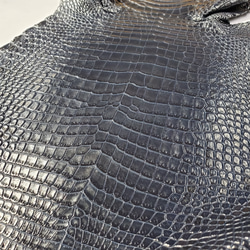 ワニ革　クロコ　藍染　<キャンペーン限定商品＞　No.C008078 14枚目の画像