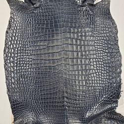 ワニ革　クロコ　藍染　<キャンペーン限定商品＞　No.C008078 4枚目の画像