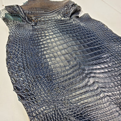 ワニ革　クロコ　藍染　<キャンペーン限定商品＞　No.C008078 13枚目の画像