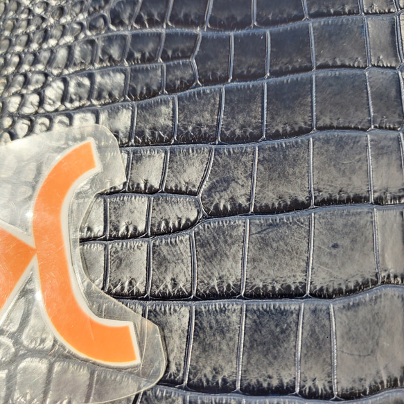 ワニ革　クロコ　藍染　<キャンペーン限定商品＞　No.C008078 11枚目の画像