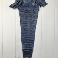 ワニ革　クロコ　藍染　<キャンペーン限定商品＞　No.C008078 5枚目の画像