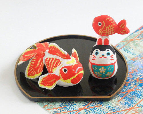めでたいけん』のスターターセット 福金魚&めでたい犬 その他置物