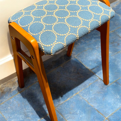 ヴィンテージ スツール タンバリン ハリンダル ミナペルホネン ミナ デンマーク 北欧ヴィンテージのスツール/mina perhonen「tambourine」 - 古