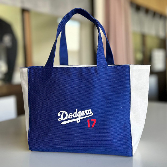 ドジャース ロゴ入りミニトートバッグ｜大谷翔平 17番 dodgers