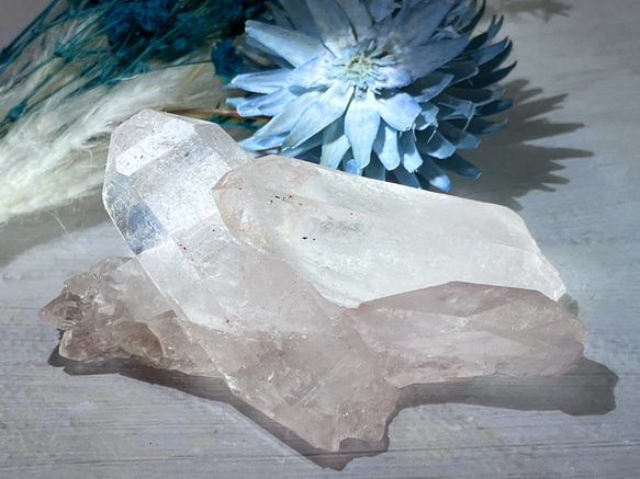 タビュラー レインボー ピンク レムリアンシードクリスタル 原石