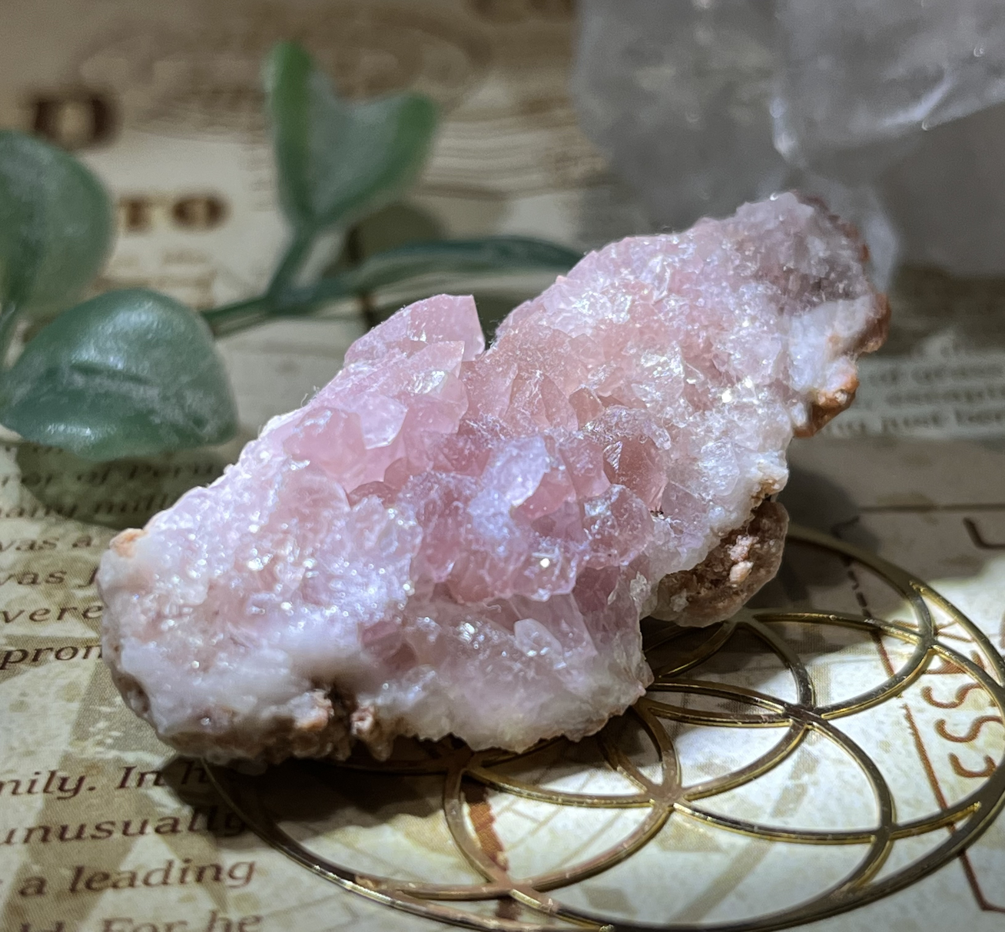 アルゼンチン産　ピンクアメジスト　クラスター　ラフストーン　原石