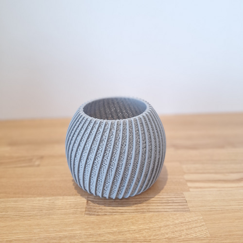 3Dプリンター鉢 2個セット 2.5号 3号 ジャイロイド 北欧 モダン